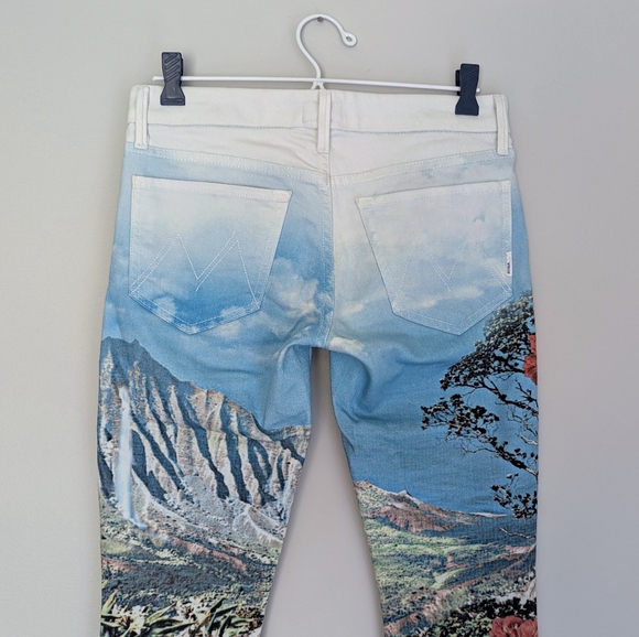 🇺🇸 Mother "The Looker" Skinny Jeans Day In Paradisea Wash Made In USA - Picture 10 of 12